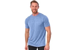 Merino.tech Camiseta Lana Merino Manga Corta Hombre - Camiseta Trekking Hombre Lana Merino 100% Orgánica Capa Base Ligera