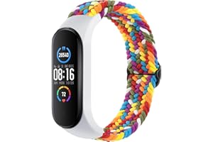 Elastyczny pasek Yisica do Xiaomi Mi Band 6/Mi Band 5/Mi Band 4/Mi Band 3, nylonowa opaska elastyczna do Amazfit Band 5/Xiaomi Mi Band 6/Mi Band 5