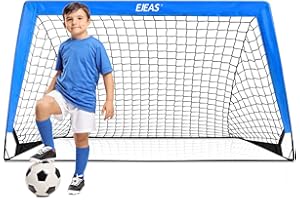 EJEAS Football Net Pop up Football Goal Post for Kids Garden Football Training 1 Pack