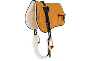 Professional Equine Pferde-Sattel-Pad, Trail-Fleece, gepolstert, verstellbar, Bareback-Pad, Tasche, Steigbügel 39193
