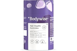 Be Bodywise Biotin Hair Gummies for Stronger, Shinier Hair & Nails | 60 Day Pack | With Biotin, Zinc, Folic Acid, Fibre & Mul