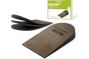 Talloniera per Spina Calcaneare - Bukihome Orthopedic Solette Tallonite Uomo e Donna Alzatacco 3 Strati per Aumentare L'altezza, Indicate Sperone Calcaneare, Fascite Plantare
