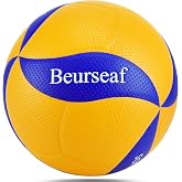 Beurseaf Volleyball Ball Volleyball Soft Touch Beach Volleyball Official Size 5 for Indoor and Outdoor Beach Volleyball