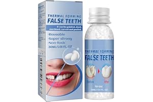 ARCHIDATE Thermoforming Zahnprothesen, Temporäre Zahnersatz Prothese Zahnkleber, Sichere Ungiftige Hoch Elastisch Und Verschleißfest, Biokompatibel Zahnzement, Geeignet Für Temporäre Zahnreparatur Und DIY