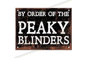 SIGNS 2 ALL Metal Signs - By Order Of The Peaky Blinders Man Cave - Plaque murale à suspendre pour cuisine, abri de jardin, garage - Taille M (20 cm x 15 cm)