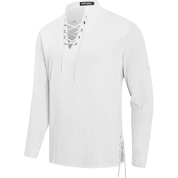 Zanisouta Costume Viking Pour Homme - Chemise De Pirate