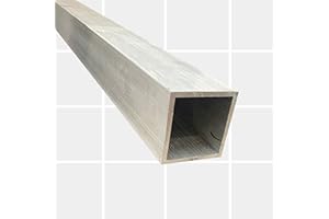 KIMETALS Aluminium Square Box Section Tube 13mm - 45mm Other Sizes and Lengths Available | 100mm - 1520mm (1000mm, 1" 1/4 x 16swg (31.8mm x 1.6mm))