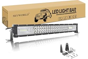 SKYWORLD 22 pollici 270W Barra LED Fuoristrada Barra Luce a Led Combinazione di Fascio Spot e Fascio Inondazione 12V 24V Impermeabile Fari LED Luce da Lavoro Trattore Auto Camion Barca 4x4 ATV UTV SUV