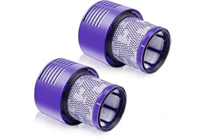 BONBELONG V10 Filter for Dyson, Replacement Dyson Filter, V10 Animal Filter for Dyson V10 SV12 Cordless Cyclone Animal Absolute Washable 2Packs