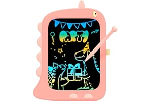 TEKFUN Bebe Jouet Enfants Filles et Garçons,Tablette D’Écriture et de Dessin LCD 8,5 Pouces, Jeux Educatif, Licorne Jouet, Cadeau Anniversaire Noël 3+ Ans (Rose)