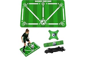 Ranjima Fotbollsmatta 90 × 60 cm, halkfri fotbollsmatta träning, barn med fotbollstränare, fotbollspresenter för pojkar, 3 mm