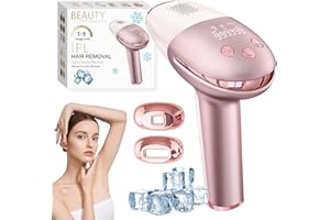 LIROPAU IPL Hair Removal Device with Ice Cooling System, 999999 Flashes 9 Level Painless Long Lasting Hair Remover System, IPL Laser Hair Remover for Women Men, Facial Arm Bikini Line Leg Full Body