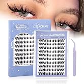 MAYCREATE Self Adhesive Eyelash Cluster Volume Bunny False Lashes 9-11mm | Volume Bunny Style, Soft Lightweight Fibers, Natur