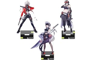 UTIEHD Zenless Zone Zero Character Standees 3-Pack: Collectible Acrylic Display Featuring Grace Howard, Billy & Ellen Joe