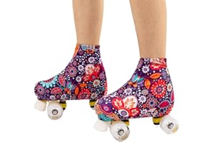 YUNCHONGuk Funda elástica para patines y patines, funda elástica para patines de hielo, fundas para botas de patinaje, cubiertas para patinaje artístico, patinaje sobre ruedas, etc