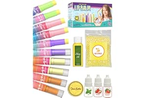 PURPLE LADYBUG Lipgloss Selber Machen Bastelset Kinder - Ostergeschenke für Mädchen 8-14, Geschenk Mädchen 10 Jahre - Teenager Mädchen Geschenke - Basteln Mädchen