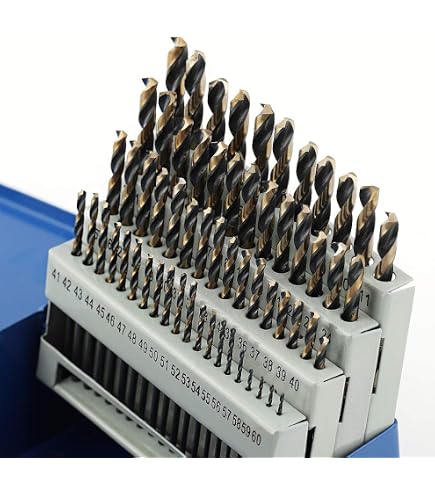 BECOLLO 20-Piece 7/64 Inch Cobalt Drill Bit Set - M35 Jobber Length, 135° Split Point For Hard Metal, Stainless Steel, Cast Iron - View #3