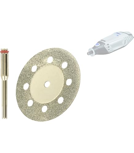 Dremel DSM540 Disque à Tronçonner Diamanté 77 Mm - Roue Abrasive Pour Matériaux Durs