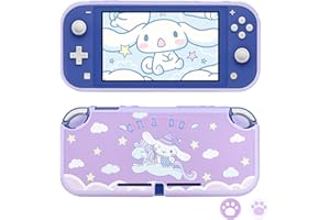 DLseego Custodia Protettiva Compatibile con Switch Lite, Custodia Protettiva in TPU Sottile Con 2 Thumb Stick Caps in Silicone Per Switch Lite - Viola