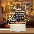 Portachiavi Regalo Amicizia In Acciaio Inox Con Scritta 'Dare Speranza', Confezione In Velluto, Regalo Per Migliore Amica, Compleanno E Natale