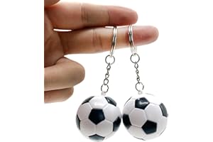 TNSRAY 2 pièces Mini Porte-clés de Football pour Enfants Motif Football, Ballon De Football Porte-Clés, Porte clé Football de Pendentif pour Les Amateurs de Football, Supporters, Sportifs