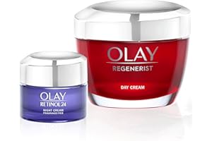 Olay Regenerist Crema Giorno Per Il Viso 50 ml, + Retinol24 Crema Notte Idratante Per Il Viso 15 ml, Idrata In Profondità 24 Ore Tutti I Tipi Di Pelle