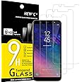 NEW'C 3 Pezzi, Vetro Temperato per Samsung Galaxy A6 Plus (2018), Pellicola Prottetiva Anti Graffio, Anti-Impronte, Senza Bol