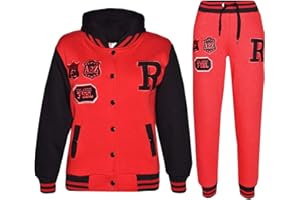 A2Z 4 Kids® Kids Girls Boys Baseball Tracksuit NYC FOX Jacket & Trousers Sports Hooded Jumper Trousers Jogging Bottoms Age 2-13 Years