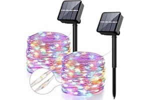 ARTINABS Guirnaldas Luces Exterior Solar[2 Pack], 240 LED 13.5M, 8 Modos, Decoración para Navidad, Fiestas, Bodas, Patio, Dormitorio Jardines, Festivales, etc