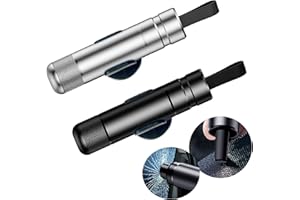 MZSX Car Window Breaker 2pcs, 2-in-1 Car Window Breaker and Seatbelt Cutter, Portable Mini Escape Tool, Car Escape Tool for Land and Underwater