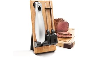 FISHTEC Coltello Elettrico da Cucina senza fili Easy Cut Plus - Con Caricatore e Supporto in Legno - 2 Lame - Ideale per tagliare pane, carne, frutta, verdura - Grigio