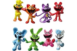 NILUTO Smiling Critters Figures, 8Pcs Smiling Critters Action Figure Toys for Fans Kids Boys Girls Thanksgiving Birthday Christmas