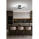 Sole Modern Tasarım Salon - Mutfak - Hol Beyaz Led 3 L&uuml; Avize (Antrasit)