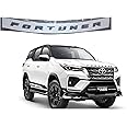 SF SmartFix Fortuner Car 3D Bonnet Letters Alphabets Names Chrome, Car Monogram, Logo, Pack of 1 (Black Colour)