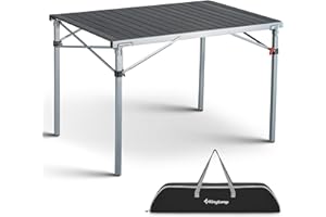 KingCamp Tavolino da Esterno Tavolo Campeggio Arrotolabile Tavolo Pieghevole Alluminio Tavolino Pieghevole Leggero Tavolo PIC Nic Campeggio Giardino Balcone Terrazzo Mercatini