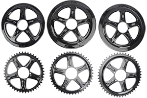 ONLY CYCLE Pignon à chaîne BAFANG avec Couvercle en Plastique 44T 46T 48T Anneau de chaîne pignon de Moteur de vélo électrique pour Moteur BBS01 BBS01B BBS02 BBS02B