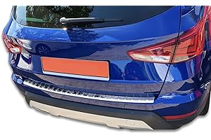 Boot Sill Protector Stainless Steel Chrome Compatible with Seat Arona | from 2017 | with Folded Edges | Premium Quality RECAMBO