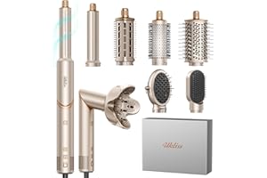‎UKLISS UKLISS Hairstyler 8 in 1 Set, Pro Airstyler & Haartrockner mit Airflow - Auto Lockenstab, Ionen Haarstyler Föhn Bürste | Leistungsstarkes schnelles Trocknen & Auto-Wrap, Styling für alle Haartypen