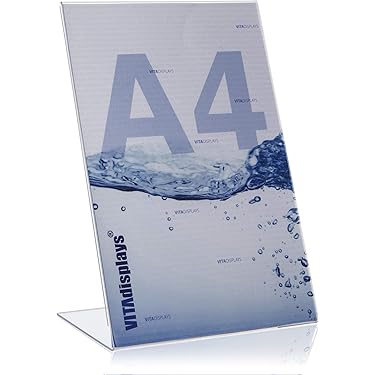 FIBOUND Lot De 12 Supports D'Exposition En Plastique