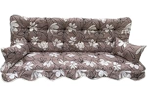 Adlatus-Kühnemuth Polsterauflage Hollywoodschaukel 150x50 Modell 152 wunderschönes modernes Design in den Farben beige, weiß,Taupe,schwarz