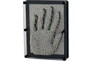 Xsltkby 3D Metal Pin Art Board Game Toy Large Size Classic Pin Impression Desk Toys Sculpture for Children Adults (6 x 8 inches)