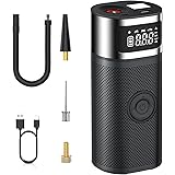 Mini Compressore Aria Portatile 150PSI Gonfiatore Elettrico con 6000mAh Batteria Ricaricabile, Schermo LCD Digitale, Pompa pe