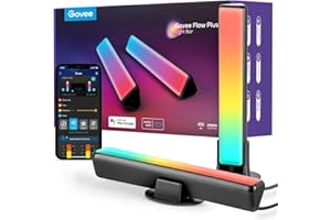‎GOVEE Govee LED Lightbar, RGBICWW TV Hintergrundbeleuchtung Funktioniert mit Alexa und Google Assistant, App Steuerung dimmbar 16 Millionen Farben für TV, Monitor, PC, Zimmer, Gaming Deko