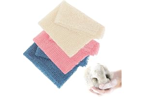 XURJUMI 3 Pièces Filet de Douche Africain,Éponge Filet Africain,Haute Elasticité Ceinture de African Net Sponge,Filet éponge Exfoliant en Nylon Multicolore,Pour Hommes Femmes,à la Maison Voyage