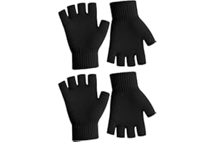 SYCLOPAK Mitaine Femme,Gants Femme Hiver,Mitaine Homme,Mitaines Femme,Mitaine Femme Chaude,Gants Chauffants Femme,Gants Sans Doigts Femme,Mitaine Noire,Mitaine Femme Laine,Gants Demi-Doigts De Vélo