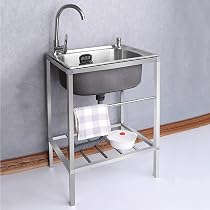 Monsinta Unterbau-Barspüle Aus Edelstahl – 46,8 Cm Einzelbecken Für Küche & Bar