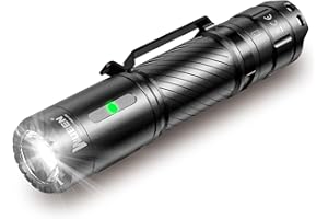WUBEN C3 Torcia LED Ricaricabile USB, 1200 Lumens Torcia LED Alta Potente Professionale, Mini Torcia Tattica Militare, 6 Moda