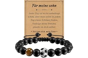 SUNSH Bracelet Balle Cadeaux Pour Fils,Football Baseball Basketball Bracelet de Football Cadeaux Pour Garçon Joueur Fils Petit Enfant Equipe Ami