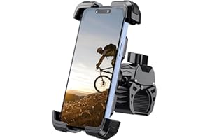 Grefay Uchwyt na Telefon Rowerowy Motocyklowy Uchwyt na Telefon Motocyklowy 360° Obracalny do iPhone 14 Pro Max Plus, SE, 13 12 Mini, 11 Xs, X, XR, 8, 7, 6, Samsung, HUAWEI, Smartfony