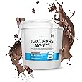 BioTechUSA 100% Pure Whey | Protein Powder with BCAA and Glutamine | Gluten-Free, Palm Oil Free | 21g Protein per Serving, 4 kg, Chocolate